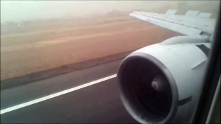هبوط السعودية في مطار الخرطوم خلال عاصفة ترابية / Saudia Landing KRT in dusty weather