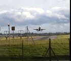 Monarch Airbus A320 A321 wind shear double go-around crosswind landing attempt Birmingham airport