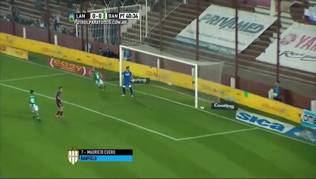 Lanus 0 - 1 Banfield - Gol de Cuero. all goal Primera División 2015. Mauricio Cuero
