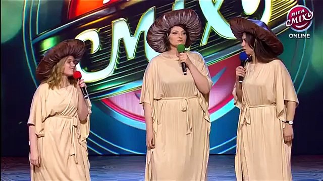 Разные - Трио Разные и Антон Лирник - Лига смеха, прикольное видео