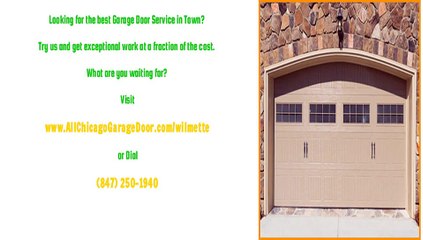 Professional Garage Door Repair in Wilmette, IL