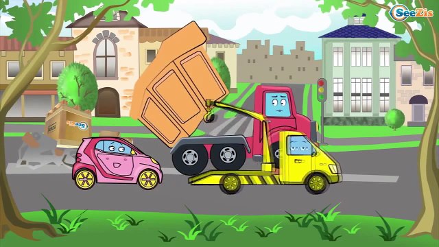 Police Car Wash Cartoons For Children Ambulance Fire Trucks Wash Monster Trucks Videos Babies
