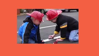 Kids Fire Engine and Fire Station Tour - Fire Truck Videos for Children