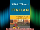 Rick Steves' Italian Phrase Book and Dictionary FREE DOWNLOAD BOOK