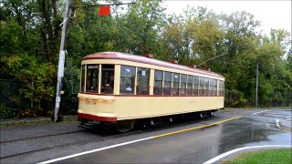 EX MONTREAL MTC STREETCAR 1959 IN THE RAIN - PART 1