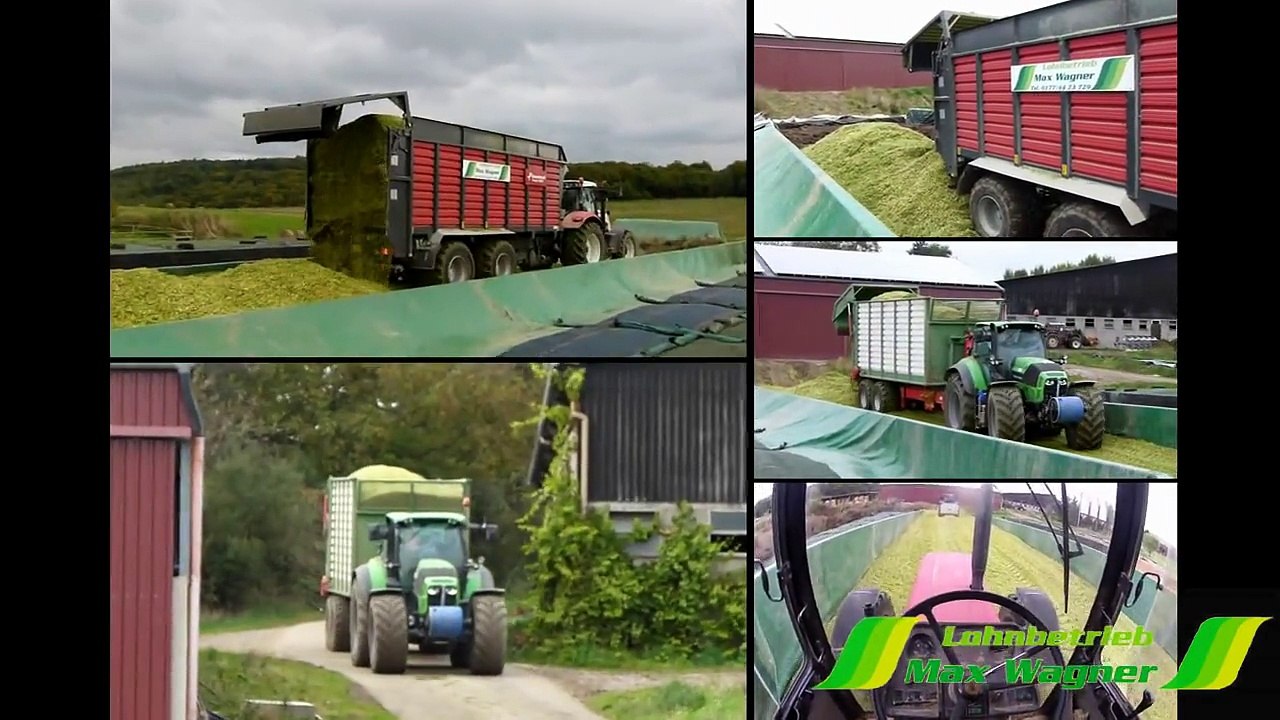 *Maisernte 2013* Case IH, Claas, Deutz Fahr und Steyr -Lohnbetrieb Max Wagner in Action-