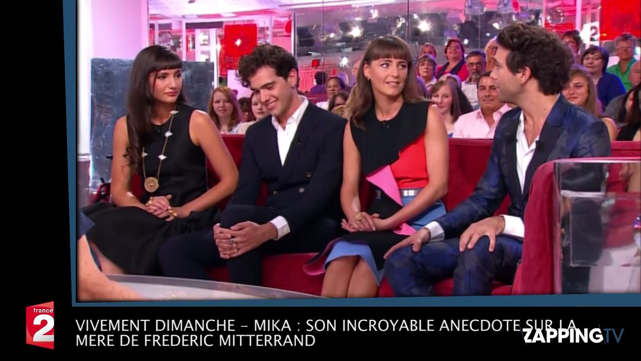 Vivement Dimanche – Mika : Son incroyable anecdote sur la mère de Frédéric Mitterrand