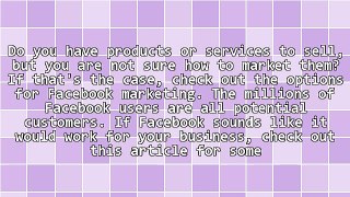 Facebook Marketing And Your Business: How It Works