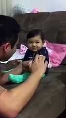 Baby Funny Reaction Clipping Nails