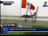 Gerald Oropeza llegó a Lima y fue trasladado a a Dirincri