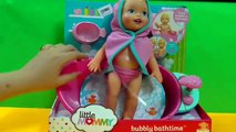 Little Mommy Bubbly Bathtime Cute Kids Doll Playset Color Changer Baby