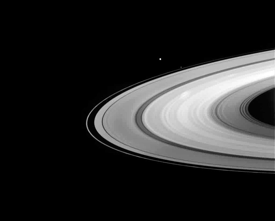 Dancing rings, moons, spokes, clumps, and shadows