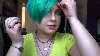 Hairstyles Blue / Green turquoise hair tutorial! New 2015