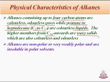 Physical Characteristics of Alkanes