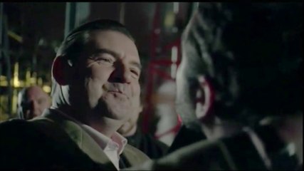 Scène finale de Spotless (Brendan Coyle, Denis Ménochet, Liam Garrigan)