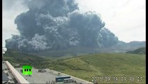 Japan’s largest volcano Mount Aso erupts, shooting ash & billowing smoke into sky