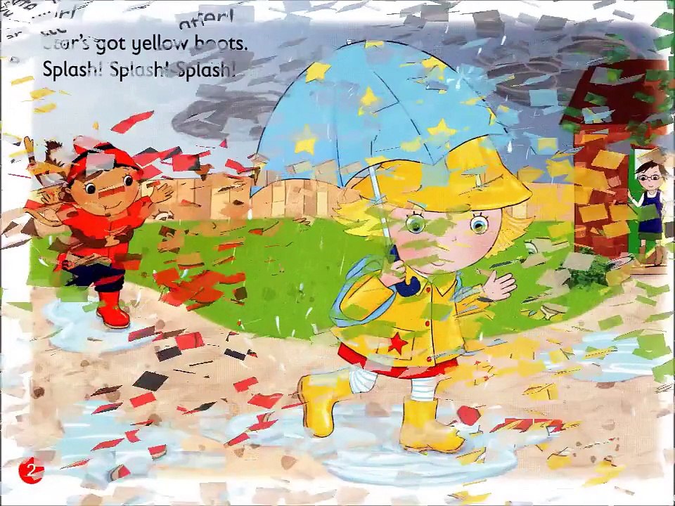 It’s raining, it's sunny Pitter patter! Splash! English Nursery Rhymes