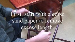 Youth Chair Store.com Sanding Technique Instructional Video