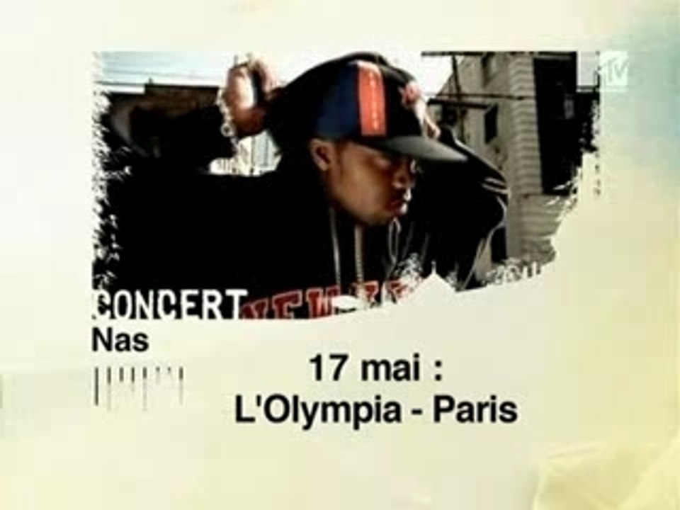 MTV annonce le concert de Nas à Paris