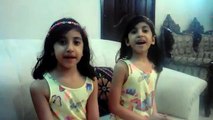 Cute twin girls telling a sweet and funny story (Aik Morni Thi )