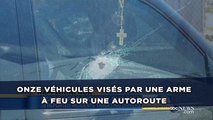 Onze véhicules visés par une arme à feu sur une autoroute