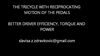 tricycle with reciprocating pedals motion 2