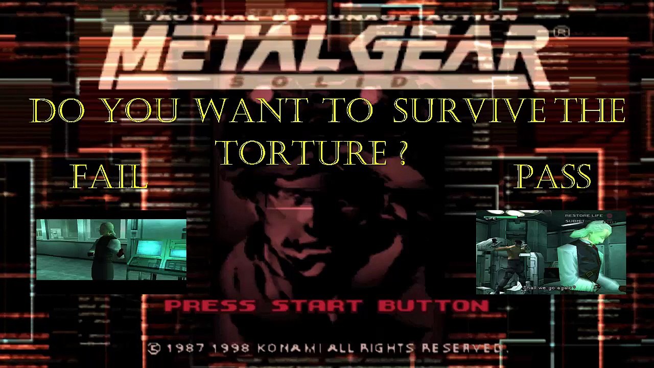 (PS) Metal Gear Solid - Torture Menu
