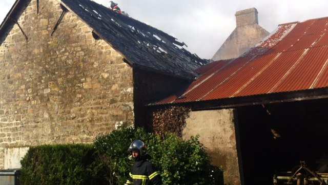 Incendie d'un bâtiment agricole