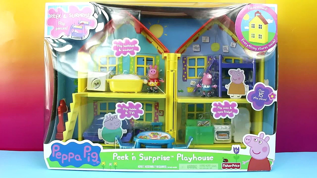 Peppa Pig Peek  n Surprise Playhouse Peppa Doll house George Toys