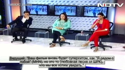 #SRK [ @iamsrk ] & @HNY's stars at NDTV studio [2014] with Russian Sub