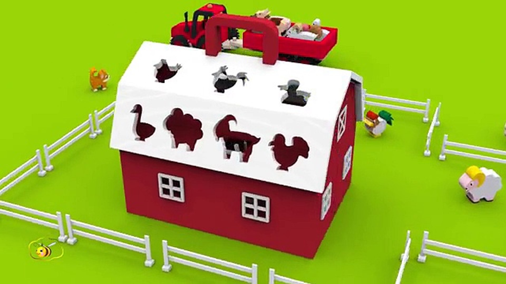 ⁣Apprendre les animaux de la ferme et leurs cris. Dessins animés pour bébés en français. Learn French