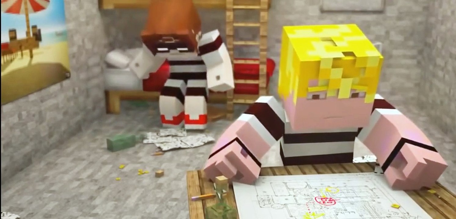 minecraft анимация "побег"