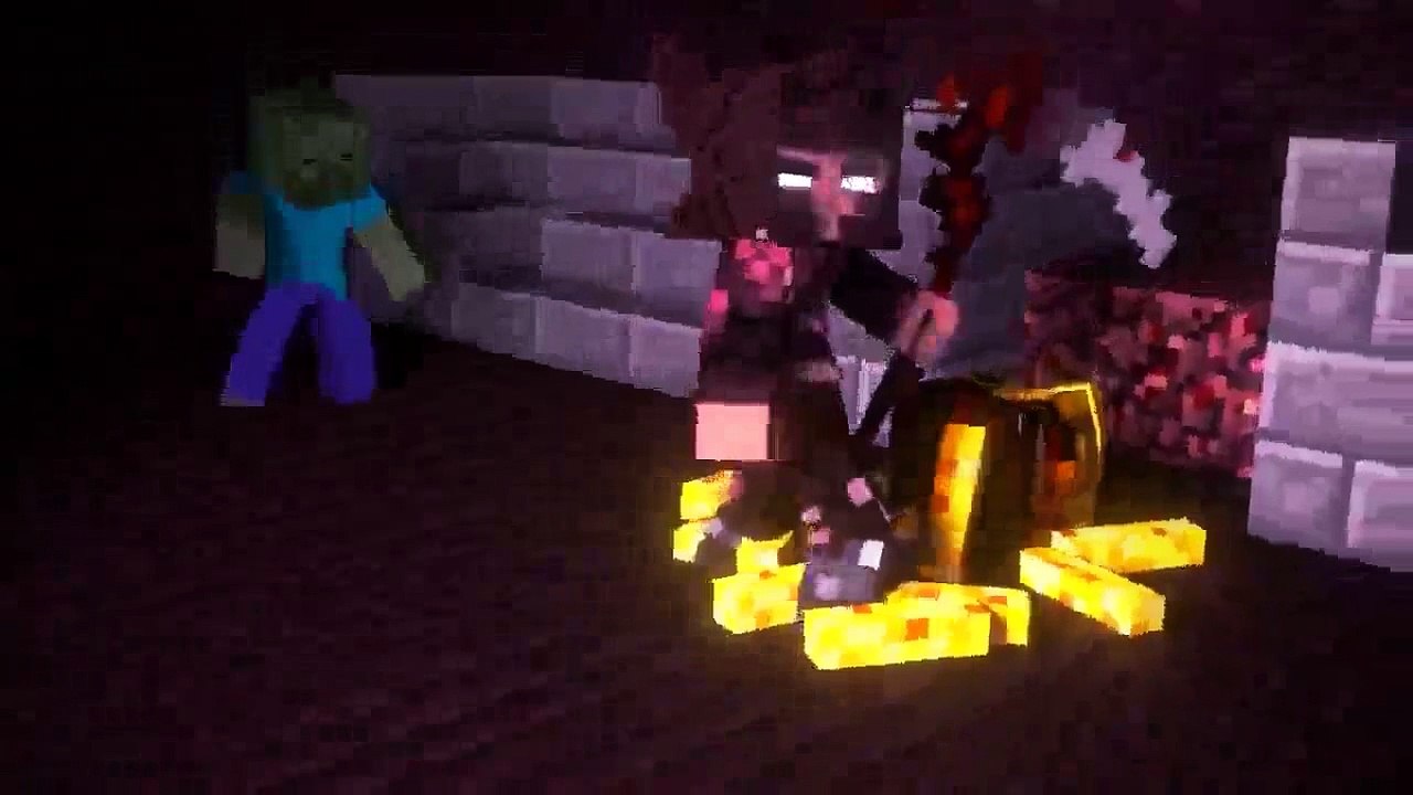 Minecraft   Анимация  песня про херобрина