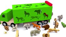 Apprendre les animaux sauvages en français. Vidéos éducatives dessins animés pour bébé. Learn French