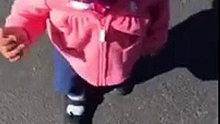 Funny: Baby Became Terrified When She Saw Her Own Shadow