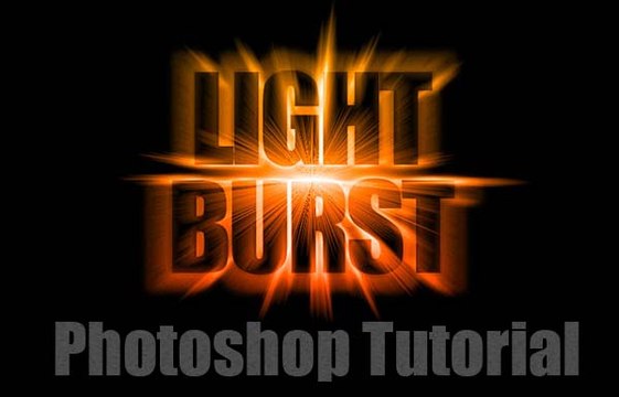 Light Burst Text Effect - Photoshop Tutorial ( Beginners)