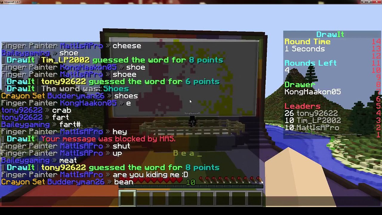 SCARF??? WHAT / LET`S PLAY MINECRAFt DRAWIT #9[DEUTSCH/GERMAN]