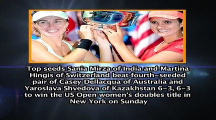 US Open 2015 | Sania Mirza, Martina Hingis clinch US Open women's doubles title