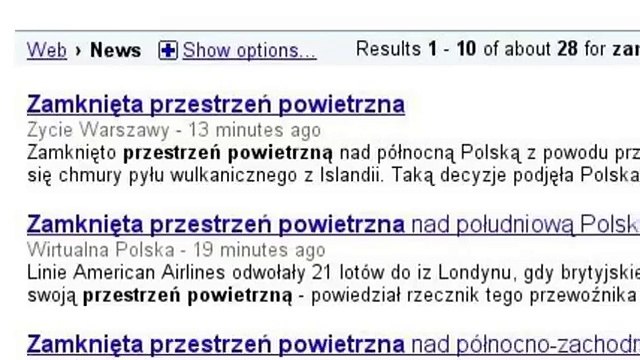 Zamknieta przestrzen powietrzna nad polnocna Polska