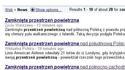 Zamknieta przestrzen powietrzna nad polnocna Polska