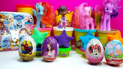 Download Video: Kinder Surprise Eggs - Play Doh Cans Monster University Barbie Kinder Surprise Eggs Spider