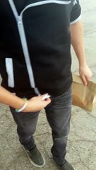 Giving A Homeless Man A Meal