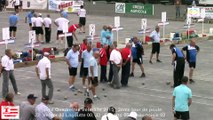 Deuxième partie de poule, France Quadrettes Vétérans, Sport Boules, Objat 2015