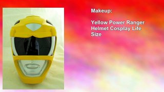 Yellow Power Ranger Helmet Cosplay Life Size