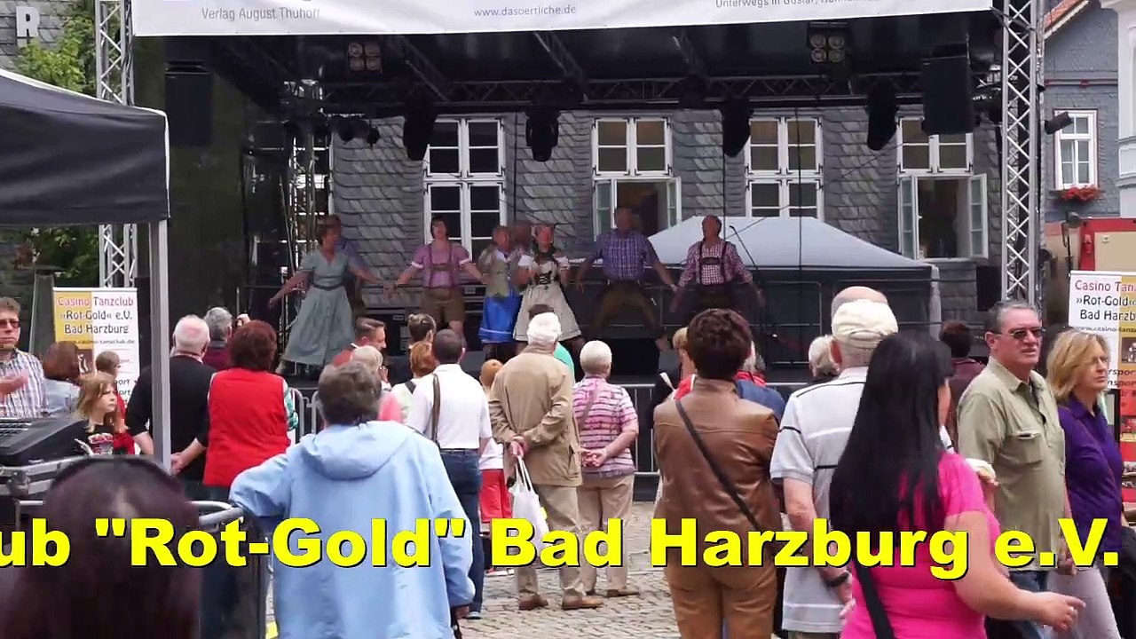 Auftritt casino-tanzclub "rot-gold" bad harzburg e.v. beim altstadtfest goslar 2015