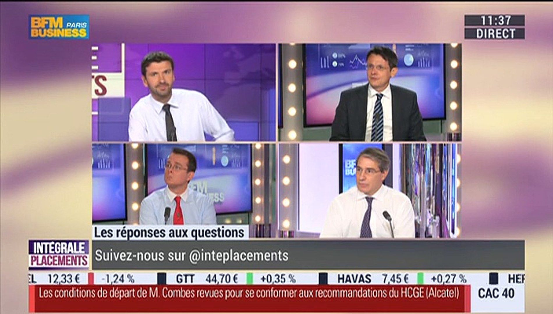 Le débrief d'Intégrale Placements - 11/09
