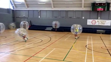 Bubble football BIG HITS @bubblekickz