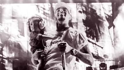 Chris Brown Brings Royalty To Perform On Stage At Concert