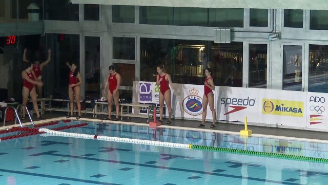 Spanish female water polo team 01, warm up