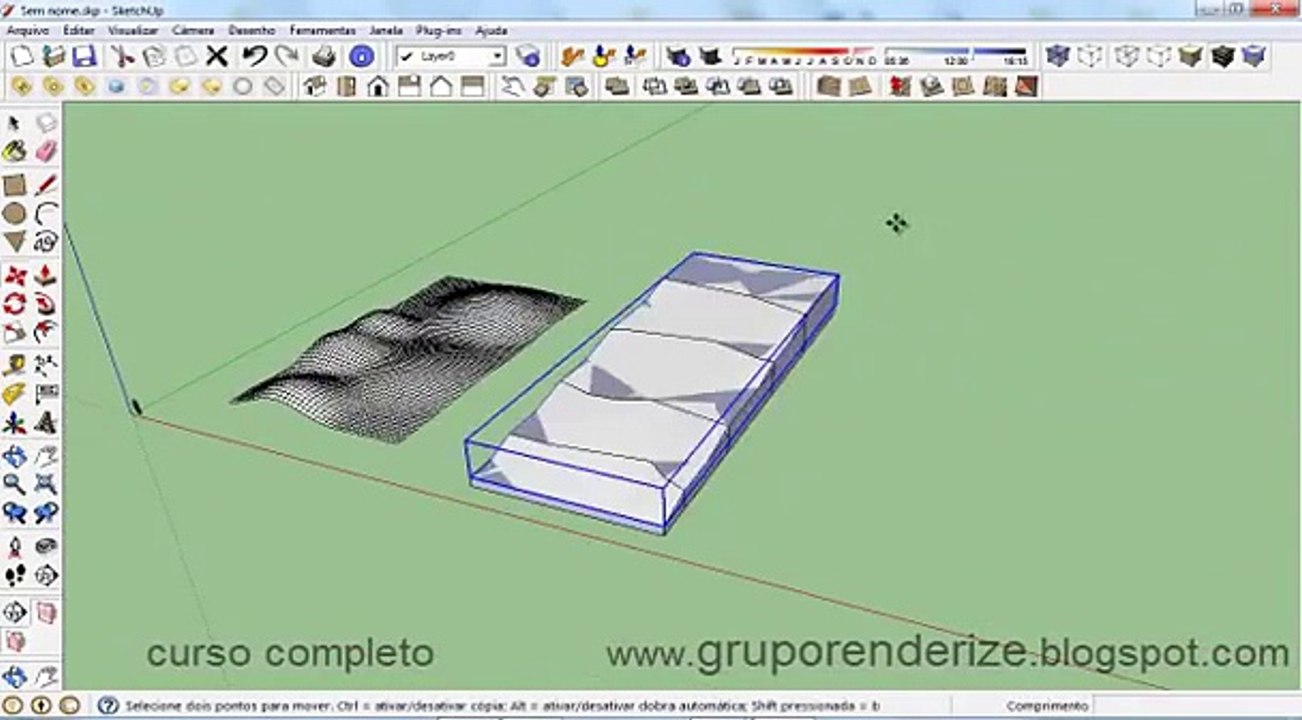 Topografia com SketchUp pro - criando terrenos em 3D